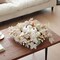 Fall Wreaths for Front Door 19 inch White Fall Wreath with Artificial Maple Leaves Pumpkin Autumn Leaf Thanksgiving Halloween Harvest Door Decorations for Wall Porch Home Decor (White)
